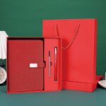 A5 Sustainable Leather Notebook & Luxury Pen Corporate Gift Set - Image 5
