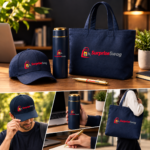 Custom Logo Corporate Gift Set with Cap, Bottle & Bag - Image 3