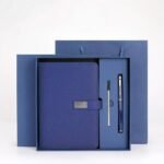 A5 Sustainable Leather Notebook & Luxury Pen Corporate Gift Set - Image 4