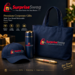 Custom Logo Corporate Gift Set with Cap, Bottle & Bag - Image 2