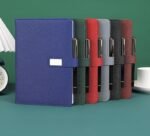 A5 Sustainable Leather Notebook & Luxury Pen Corporate Gift Set - Image 6