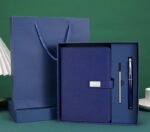 A5 Sustainable Leather Notebook & Luxury Pen Corporate Gift Set - Image 2