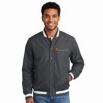 Classic Fit Snap-Down Letterman Style Jacket for Men - Image 4