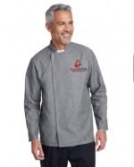 Durable Stain-Resistant Long Sleeve Culinary Chef Coat - Image 3