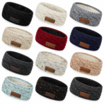Custom Logo Knit Fleece Lined Headband Winter Promo Gift