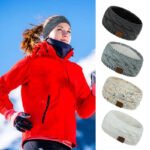 Custom Logo Knit Fleece Lined Headband Winter Promo Gift - Image 2