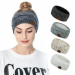 Custom Logo Knit Fleece Lined Headband Winter Promo Gift - Image 3