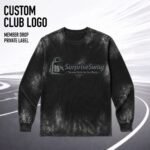 Custom Logo Tie Dye Run Club Tee Promotional Cotton Shirt