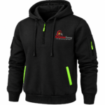 Custom Logo Men's Quarter Zip Hoodie Casual Promo Wear