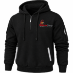 Custom Logo Men's Quarter Zip Hoodie Casual Promo Wear - Image 3
