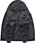 Custom Logo Men's Sherpa Lined Zip Hoodie Promo Wear - Image 3