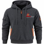 Custom Logo Men's Quarter Zip Hoodie Casual Promo Wear - Image 4