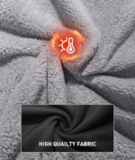 Custom Logo Men's Sherpa Lined Zip Hoodie Promo Wear - Image 5