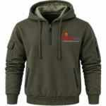 Custom Logo Men's Quarter Zip Hoodie Casual Promo Wear - Image 10