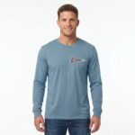 Moisture-Wicking Performance Long Sleeve Tee With Custom Log - Image 2