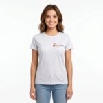 Fitted Basic Tee for Women With Customizable Logo - Image 2