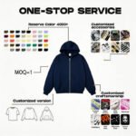 Men’s 380GSM Cotton French Terry Zip-Up Hoodie - Image 4