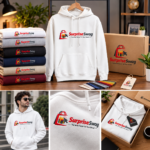 Custom Men’s Quarter-Zip OEM Oversized Streetwear Hoodie - Image 3