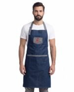 Professional Ful Length Denim Apron For Men With Custom Logo - Image 2
