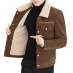 Custom Logo Men's Fur Collar Winter Jacket Promotional