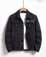 New Stylish Men's Denim Custom Cotton Jean Jacket - Image 2