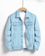 New Stylish Men's Denim Custom Cotton Jean Jacket - Image 6