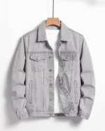 New Stylish Men's Denim Custom Cotton Jean Jacket - Image 3