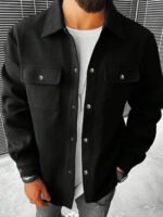 Wholesale Autumn/Winter Men’s Turn-Down Collar Jacket - Image 3
