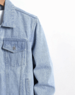 New Stylish Men's Denim Custom Cotton Jean Jacket - Image 10