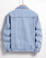 New Stylish Men's Denim Custom Cotton Jean Jacket - Image 7