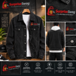 New Stylish Men's Denim Custom Cotton Jean Jacket - Image 12