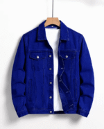 New Stylish Men's Denim Custom Cotton Jean Jacket - Image 5