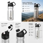 Kecolove Custom Logo 650ML 316 Stainless Steel Vacuum Flask - Image 2