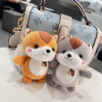 Custom Logo Squirrel Plush Keyring Promotional Gift - Image 4