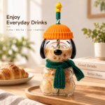 Custom Logo 20oz Dog Glass Cup Halloween Straw Lid Promo - Image 4