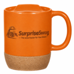 Custom Logo 14oz Cork Base Ceramic Mug with Lid Promo - Image 4