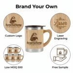 Eco Style 300ml Bamboo Stainless Steel Promo Mug - Image 5