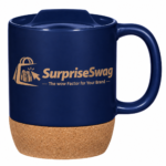 Custom Logo 14oz Cork Base Ceramic Mug with Lid Promo - Image 7