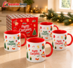 Custom Logo Christmas 11/15oz Ceramic Sublimation Mug - Image 4