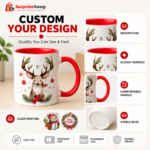 Custom Logo Christmas 11/15oz Ceramic Sublimation Mug - Image 5