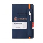 Custom Logo A5 Hardcover PU Leather Planner with Pen Holder