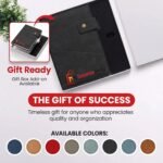 Custom Logo Premium Leather Journal A5 with snap closure - Image 10