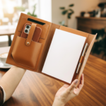 Custom Logo A5 PU Leather Business Portfolio Organizer Gift - Image 14