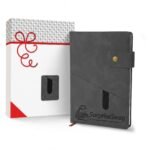 Custom Logo Premium Leather Journal A5 with snap closure - Image 2