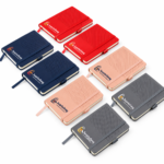 Custom Logo A6 Hardcover PU Mini Notebook with Strap Closure - Image 2