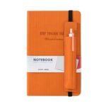 Custom Logo A5 Hardcover PU Leather Planner with Pen Holder - Image 5