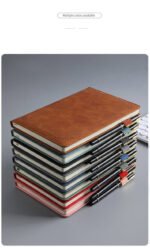 Custom Logo PU Leather Notebook Journal Promotional Gift - Image 5