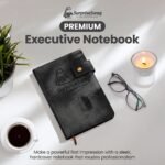 Custom Logo Premium Leather Journal A5 with snap closure - Image 5