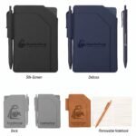 Custom Logo Pinnacle PU Jotter with Pen Promotional Gift - Image 5