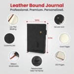 Custom Logo Premium Leather Journal A5 with snap closure - Image 9